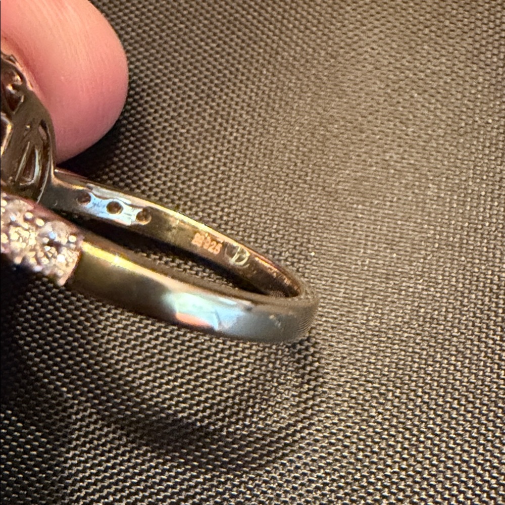 Macy's Dazzling Silver Cluster Ring - image 4